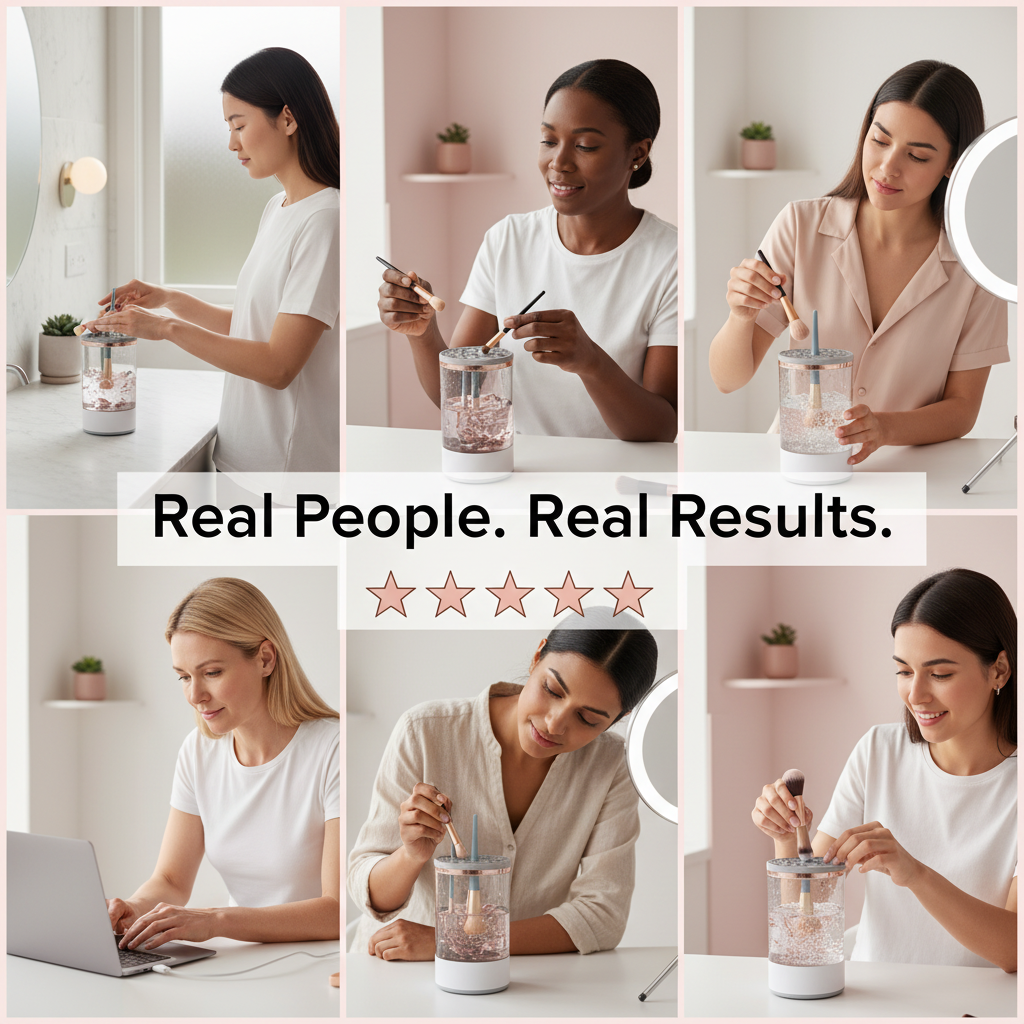 Ateliê Alfama USB Plug Portable Electric Makeup Brush Cleaner